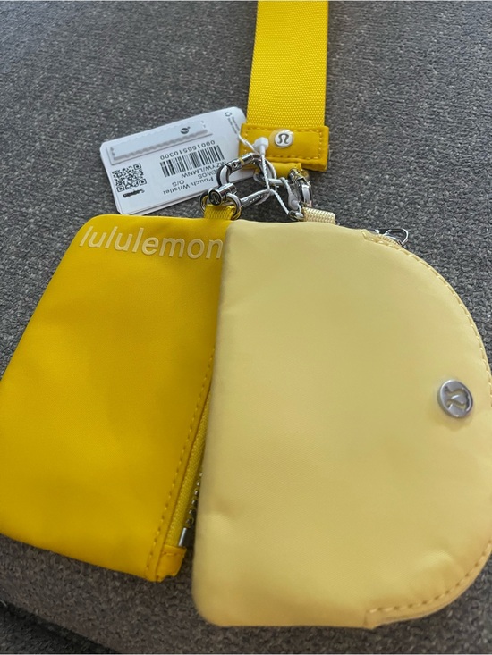 lululemon athletica Handbags - lululemon Athletica Dual Pouch Wristlet in Yellow